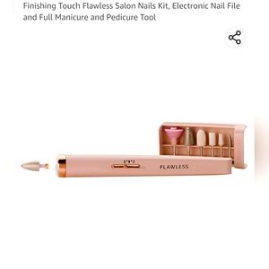 Finishing Touch Flawless Salon Nails Kit, Electronic Nail File and Full Manicure